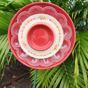 Handcrafted Garden Plate Flowers